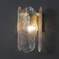 lamp wall simple modern glass creative bedside light indoor decorative sconce lamp for bedroom living room corridor stair