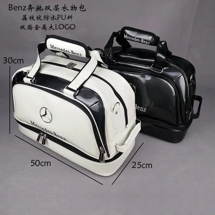 

The new Mercedess A-AMG double-layer clothing bag shoe bag men and women outdoor sports clothes bag crystal material waterproof