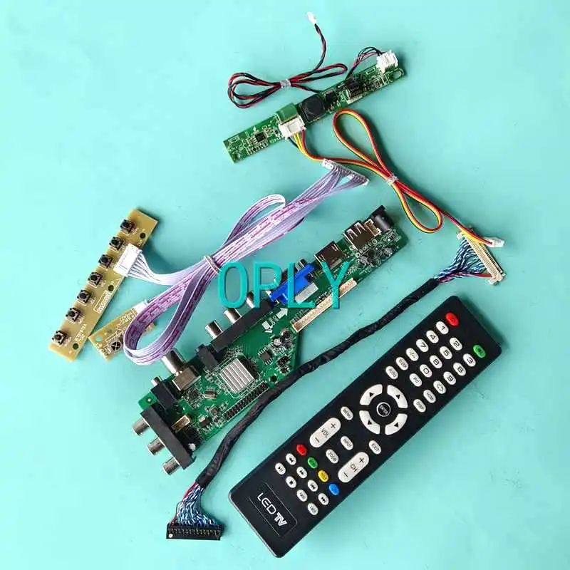 

LCD Display Matrix DVB Controller Board Fit LM195WD1 LM195WD2 HDMI-Compatible VGA USB AV RF 1600*900 DIY Kit LVDS 30 Pin 19.5"