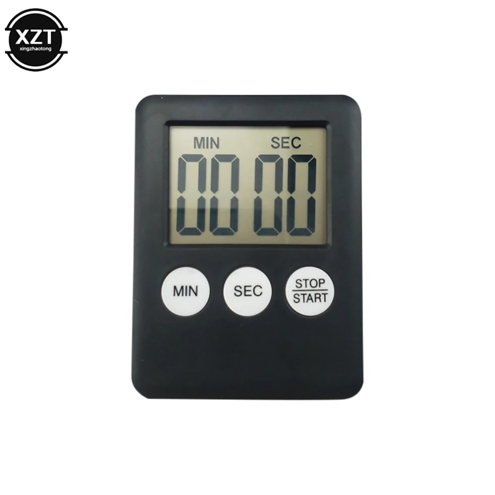 

New LCD Digital Screen Cooking Timer Square Magnetic Timer for Student Learning Tool Kitchen Supplies