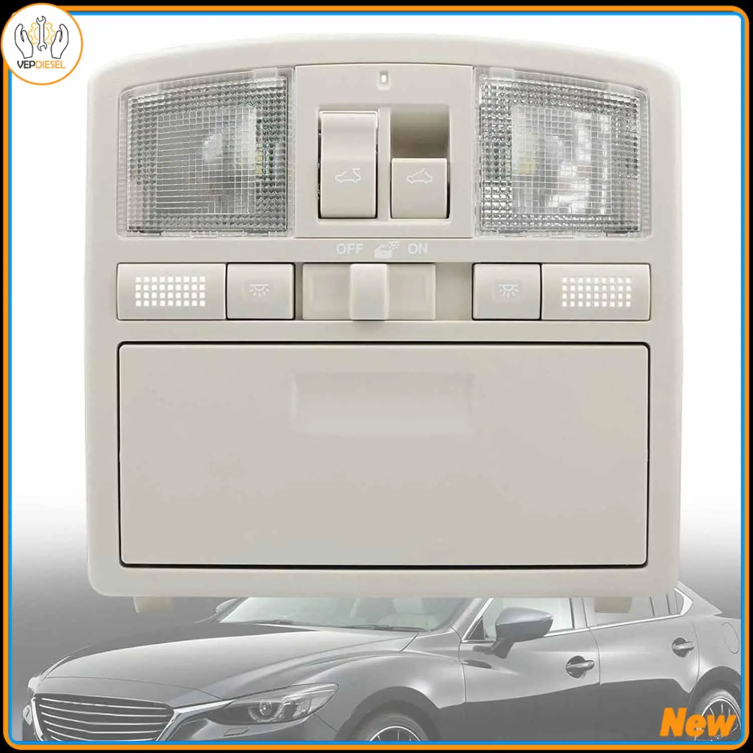 1 шт. новая верхняя консоль для чтения с переключателем люка на крыше TD11-69-970H-75 Mazda 6