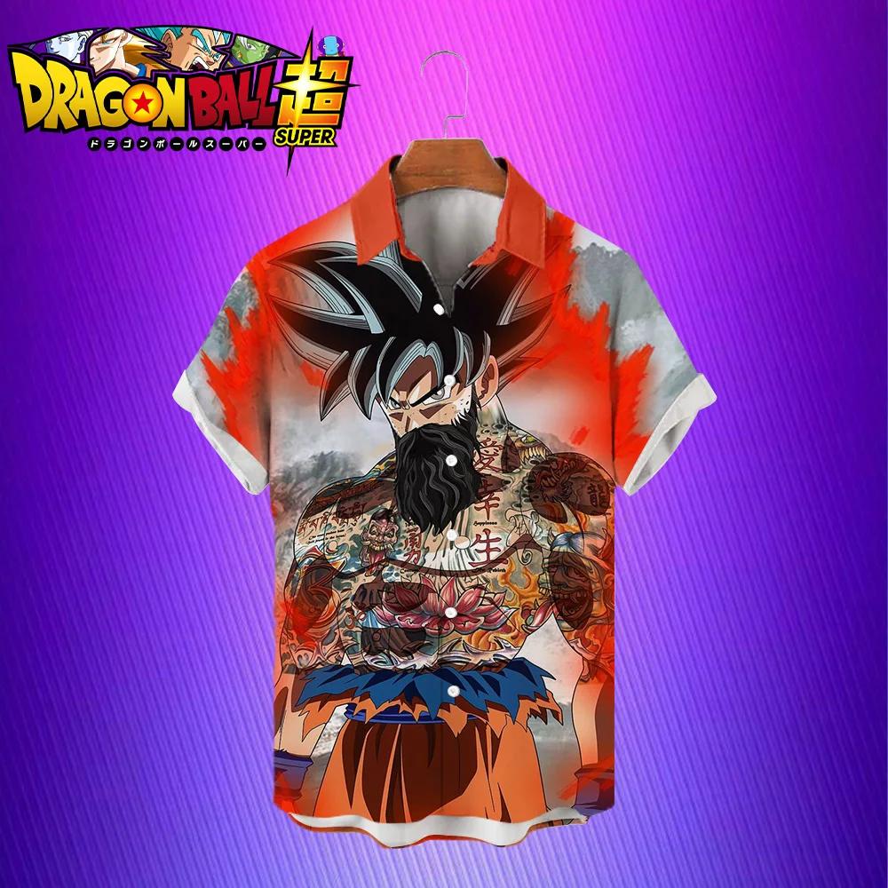 

Oversized 5XL Men's Shirts Dragon Ball Shirt Couple Shirt Party Anime Fashion Clothing Harajuku Style 2022 Parent Child Shirt