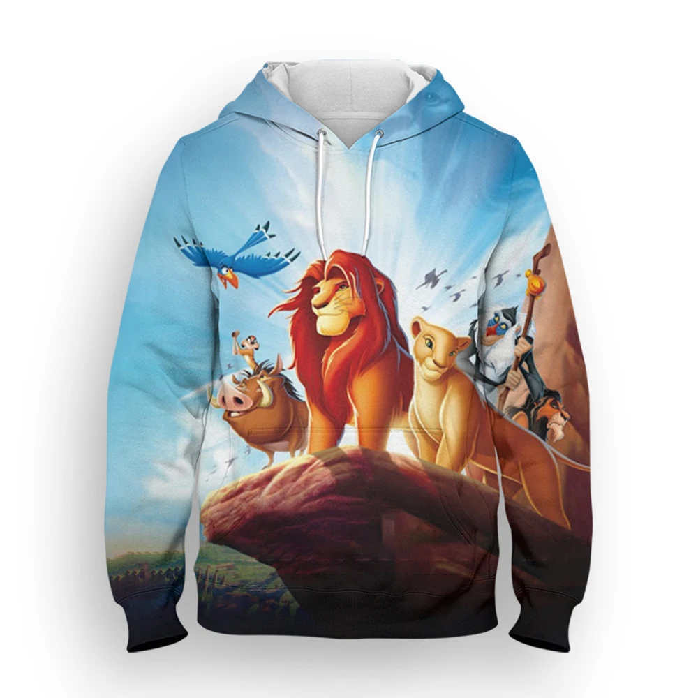 

The Lion King Disney Movie 3D Printed Men's Sweatshirt Fashion Men's Sportswear Street Hoodie Top