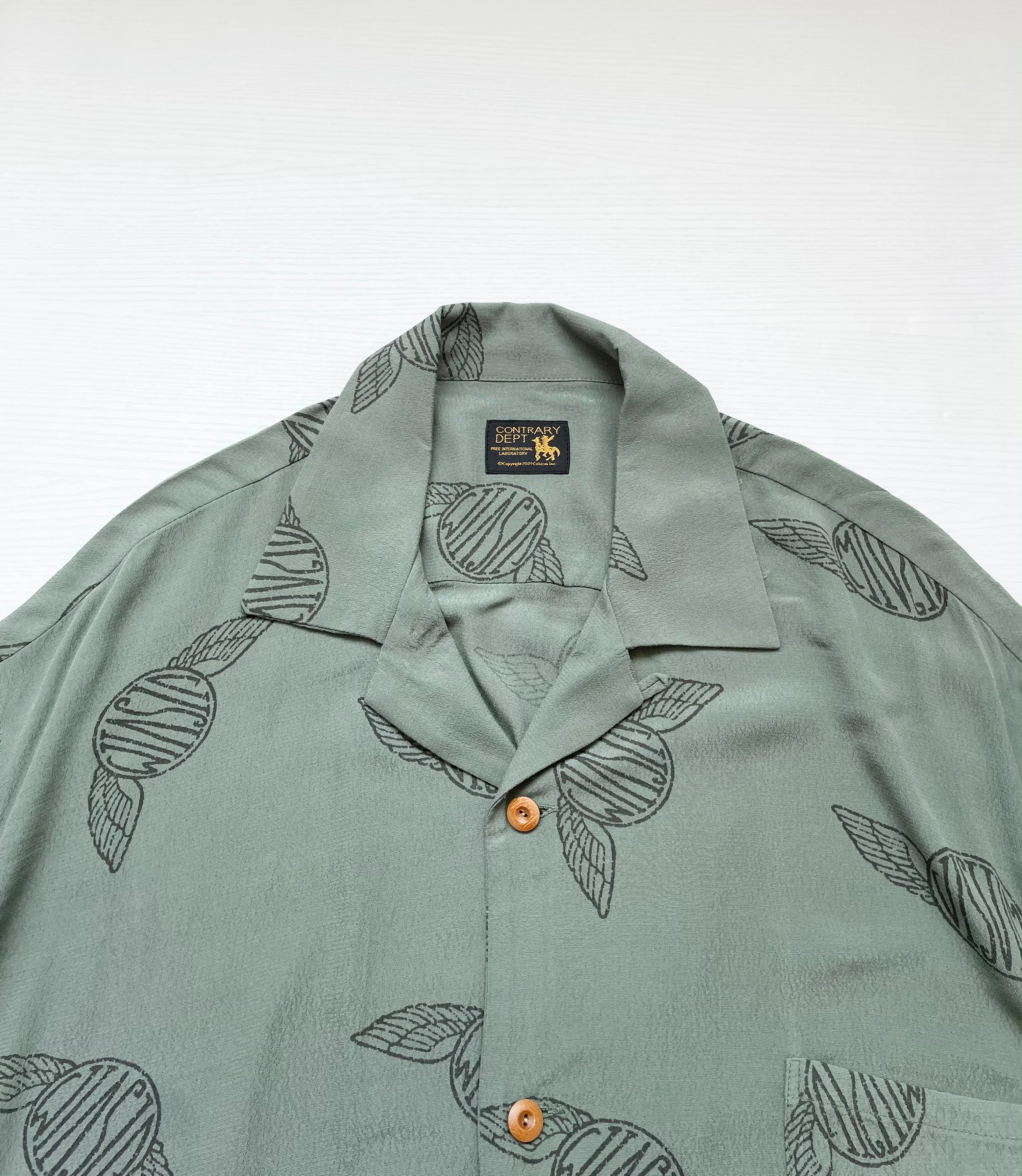 2026 VISVIM WALLIS SHIRT CD Гавайская рубашка с принтом крыльев для мужчин (art.: 3920d7bb35252) - 3920d7bb35252
