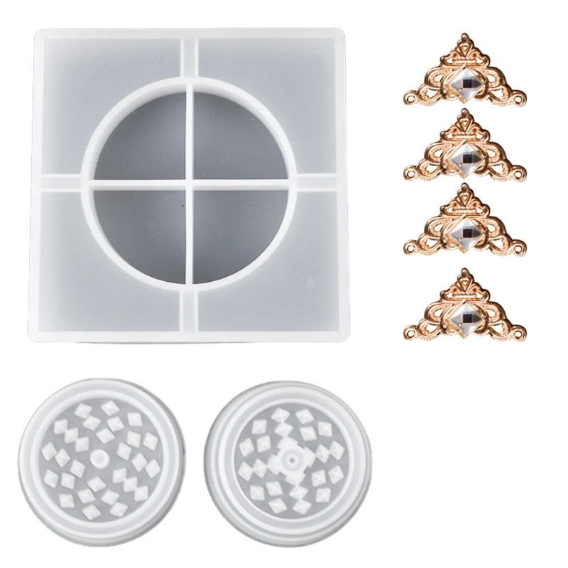 

Resin Ashtray Molds with Herb Grinder Mold Storage Organizer Non-toxic Material