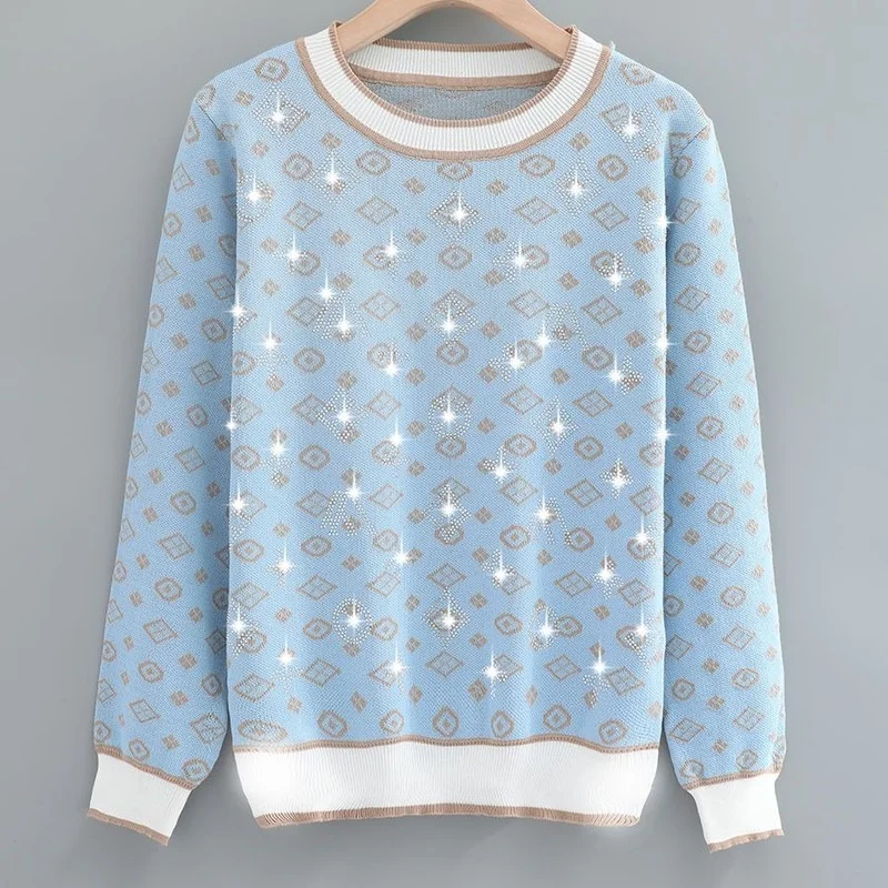 Женский трикотажный топ свитер пальто популярная футболка с круглым вырезом