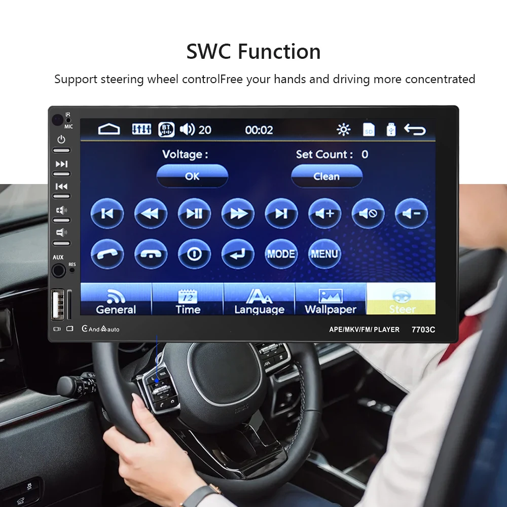Автомобильный радиоприемник Camecho Carplay стереоприемник Mp5 mp5-плеер 7-дюймовый
