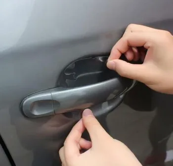 Car Stickers Anti Scratch Car Door Handle Invisible Protector Automobiles Handle Protection Film Styling Exterior Accessorie 2