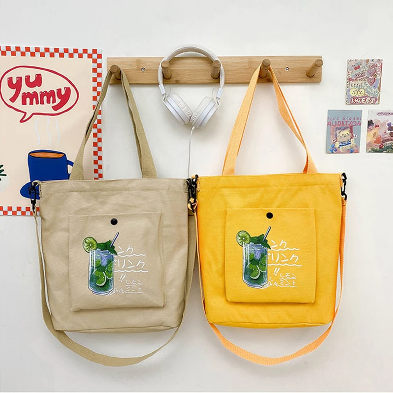 

Простая Холщовая Сумка для женщин, повседневный вместительный шоппер на плечо, многоразовый Дамский саквояж для покупок, Студенческая книж...