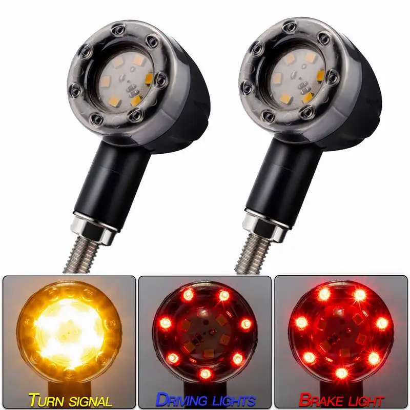 

Миниатюрный указатель поворота для мотоцикла, мигалка, стоп-сигнал, светодиодный индикатор, аксессуары для мотоцикла для Harley