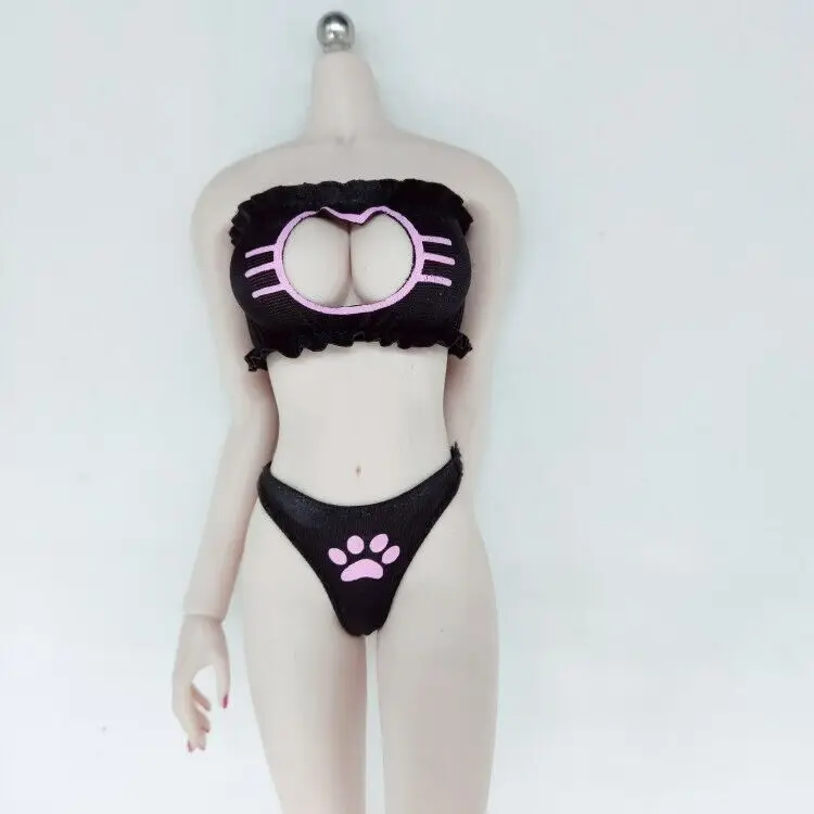 

Женский купальник-бикини, на фигуру 12 дюймов