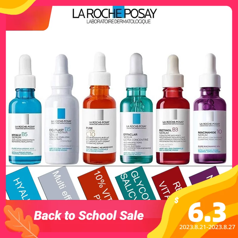 

La Roche Posay Hyalu B5 Retinol Puro B3 Pure Vitamin C10 Serum Anti Aging Fine Lines Whitening Brighten Facial Essence