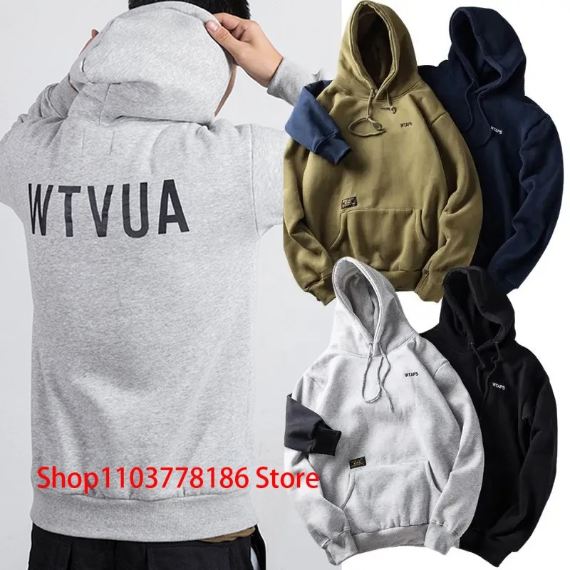 Толстовки Wtaps на груди с вышитым логотипом спине толстовка большими буквами