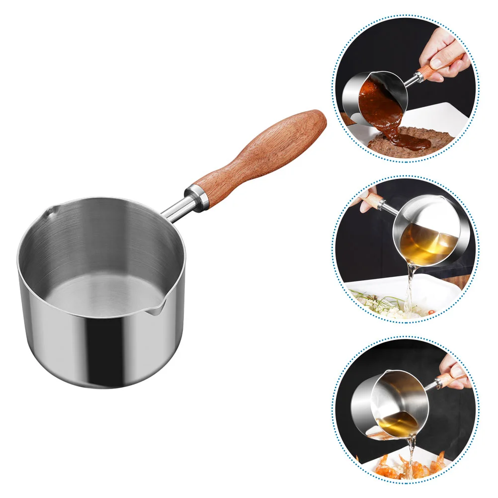 

Cookware Stainless Steel Sauce Pot Saucepan Sauce Pan Sauce Pot for Kitchen Oil Water