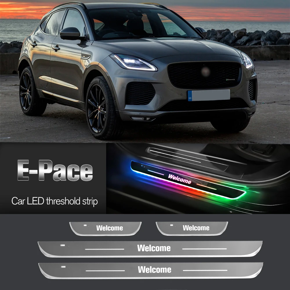 Автомобильный порог для Jaguar E-Pace E Pace X540 2017-2023 светодиодный светильник с