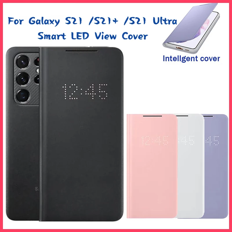 

Original Samsung Smart LED View Cover For Galaxy S21 S21+ S21 Ultra S21Ultra SM-G998B SM-G996B SM-G991B LED Cover