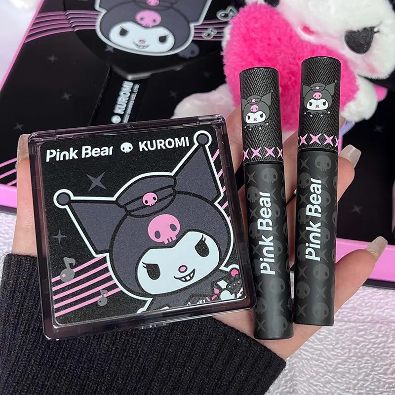 

Sanrios Kuromi портативный Pinkbear молочный бархатный глянцевый матовый блеск для губ Хэллоуин Творческий Макияж антипригарная помада