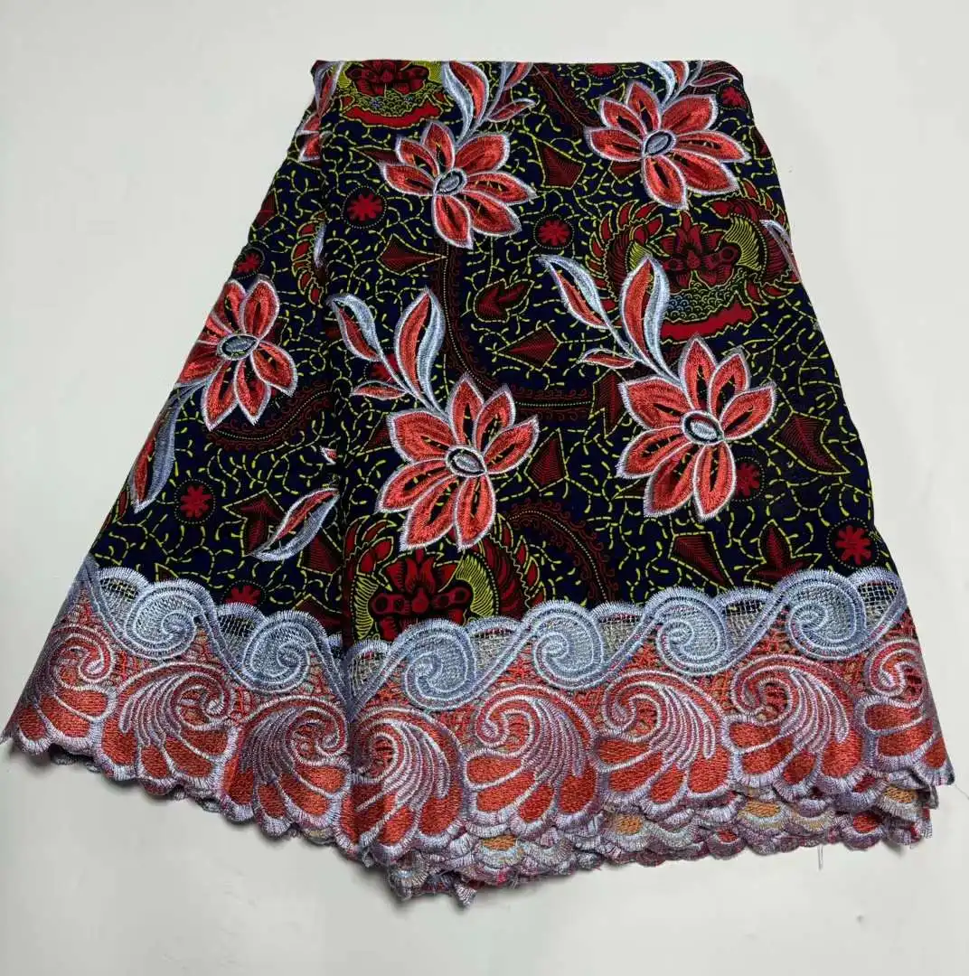 Новинка 2024 высокое качество Австрия изысканная вышитая хлопчатобумажная ткань