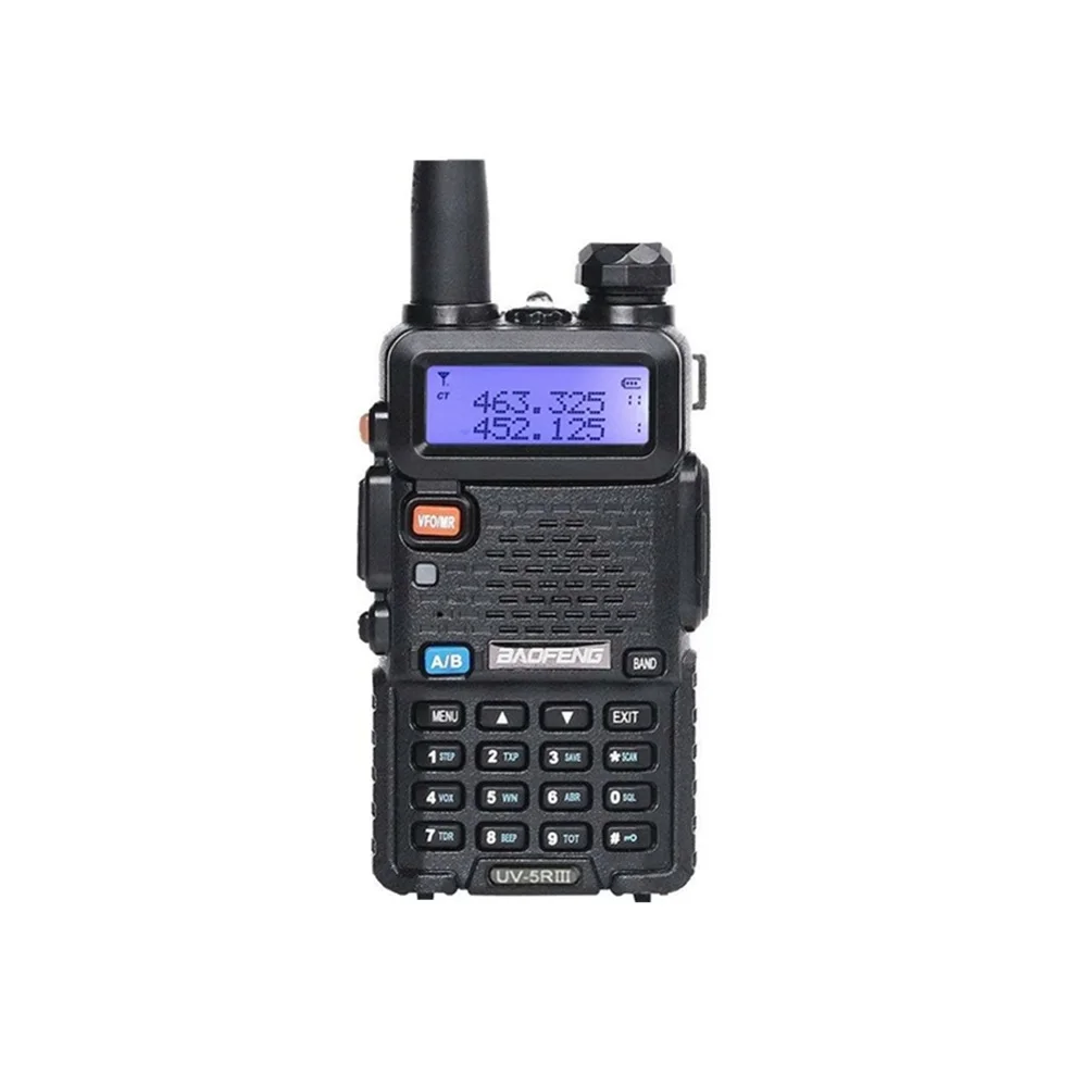 

UV-5R III трехдиапазонная рация с двойной антенной VHF 136-174 МГц/220-260 МГц и УВЧ 400-520 МГц любительский радиосканер