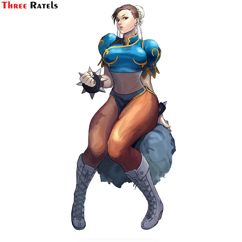 

Персонализированные креативные стикеры против царапин Three Ratels F25 Chun Li fighter, автомобильная наклейка, автомобильные аксессуары, виниловая Водонепроницаемая наклейка