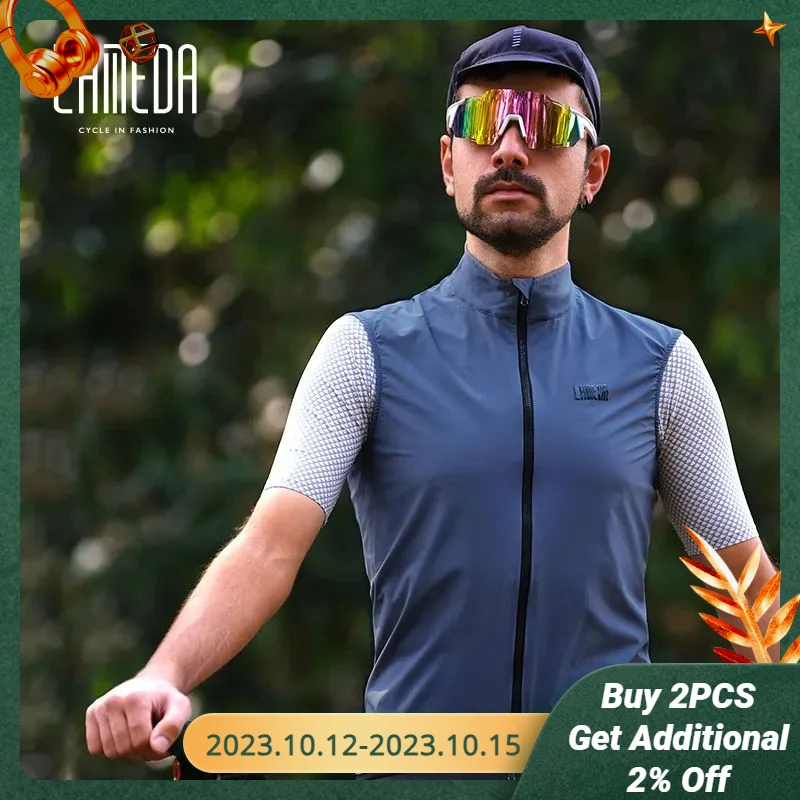 

LAMEDA Bicycle Riding Vest Cycling Vests Spring Autumn Fast Drying Riding Clothes Windproof Vest Cycling Vest for Men