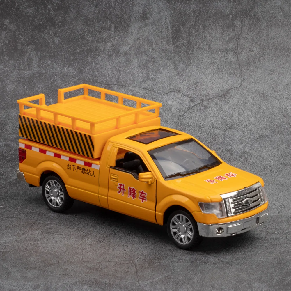 

New 1:32 alloy F-150 rescue lift car model,engineering rescue crane toy,Car Toy Ornament Gift,Wholesale hot sale