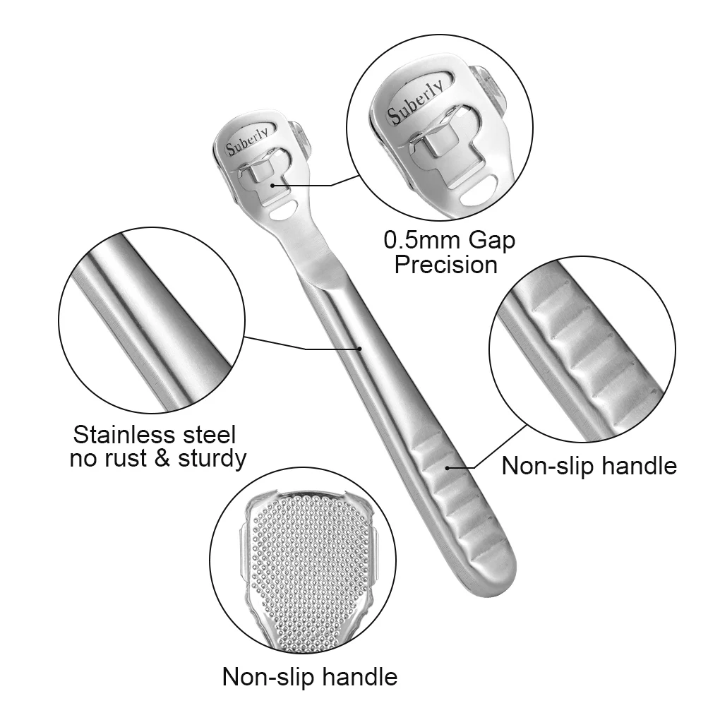 

Foot File Stainless Steel Dead Skin Shaver Portable Manicure Supplies