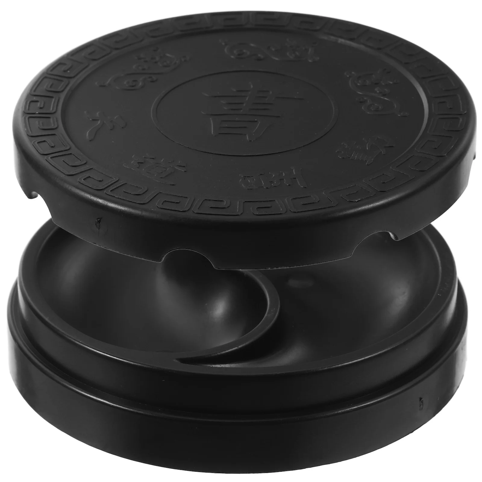 Лоток для чернил чернильный камень аксессуар каллиграфии с крышкой черный