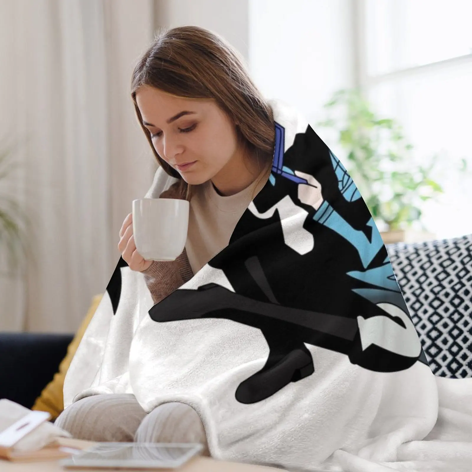 Одеяло Servamp Kuro Cute Sleepy Playing Games