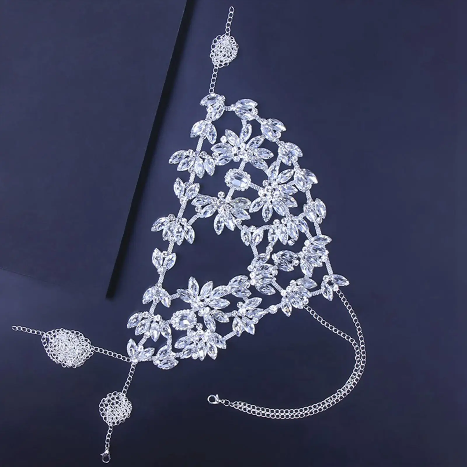 

Half Halloween Fashion Bling Rhinestone Mask for Masquerade Girls