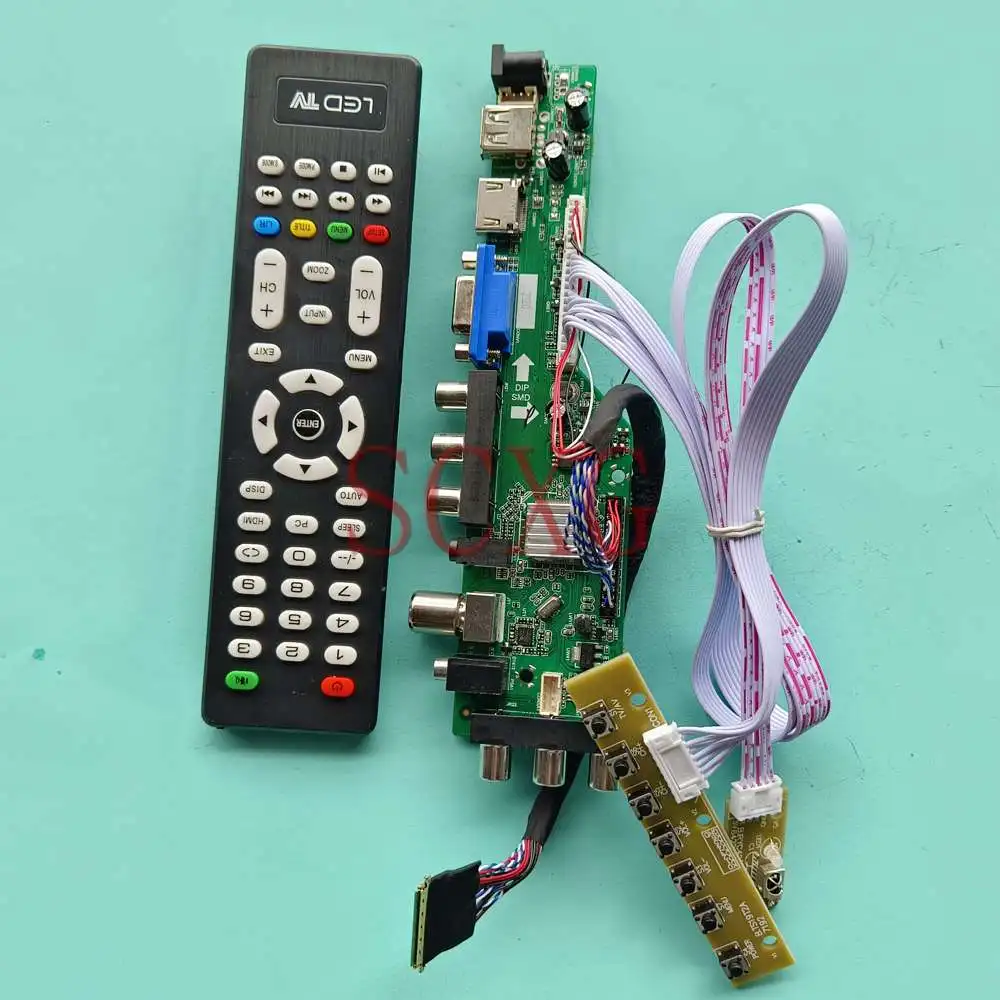 

LCD Controller Board DIY Kit For B156HW02 V5 Matrix 15.6" 40 Pin LVDS HDMI-Compatible VGA AV USB 1920 1080 DVB Digital Signal