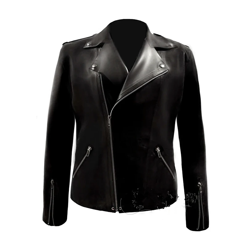 

0.4mm Man's Latex Jacket 100% Glued Handmade