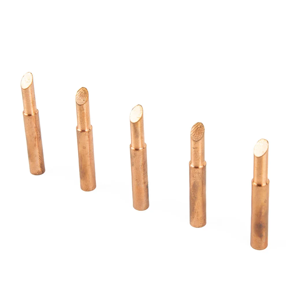 

Soldering Iron Tip Solder Tip Soldering Iron Tip 5piece 900M-T-5C Lead-free Pure Cupper Red Copper Power Tools