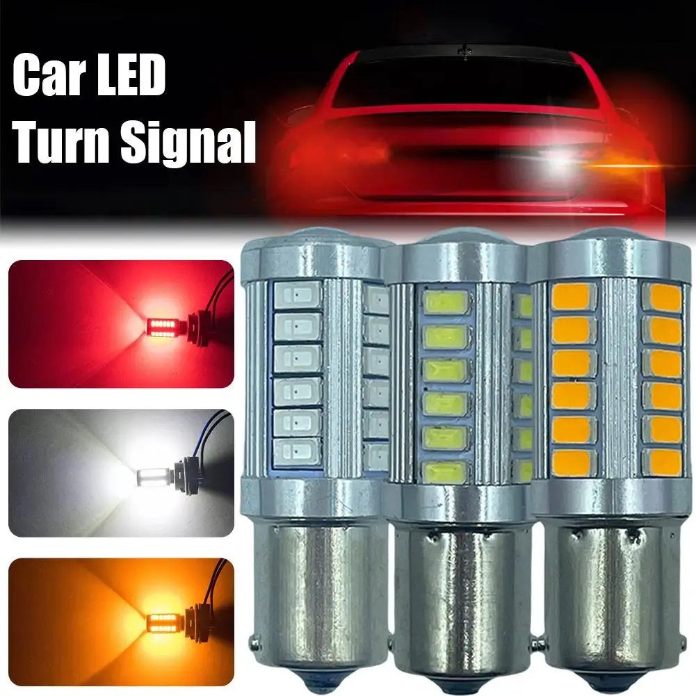 1 шт. автомобильные светодиодные лампы 1156 1157 5730 5630 33smd белые резервные фонари