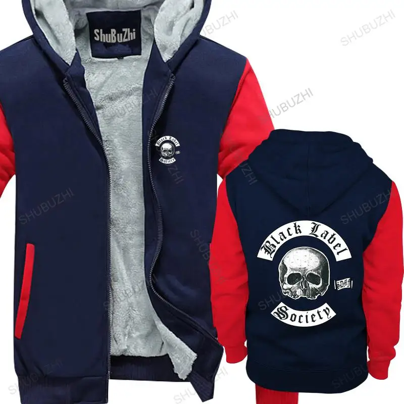 

men winter warm black hoody BLACK LABEL SOCIETY 1 hoodies Punk BLACK FRUIT OF THE LOOM DTG male thick hoodies euro size