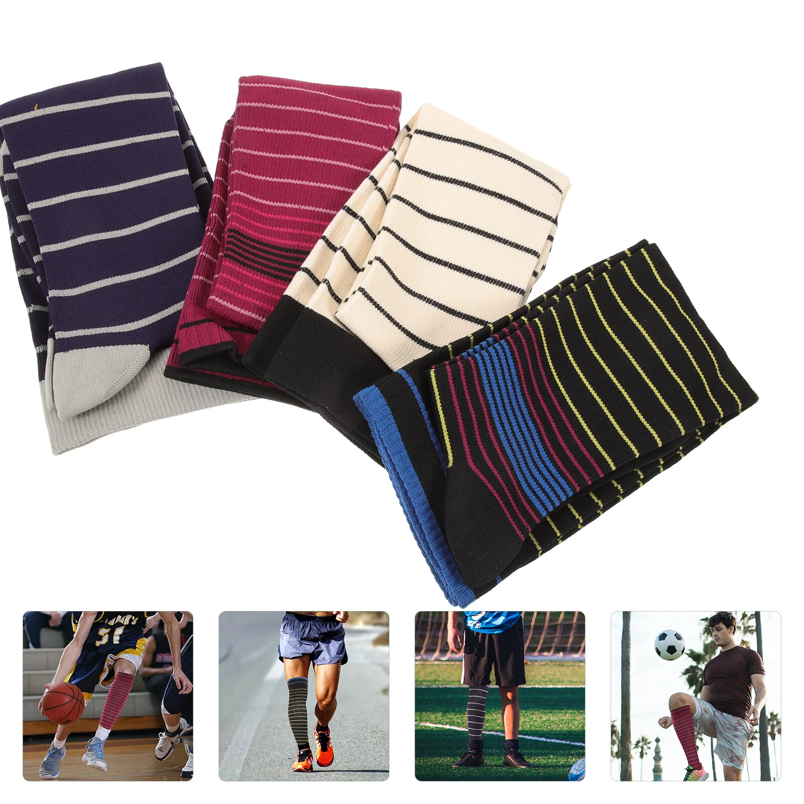 Sporting Goods Knee-high Socks Elastic Compression Sports Breathable Stockings Decorative Pressure Nylon