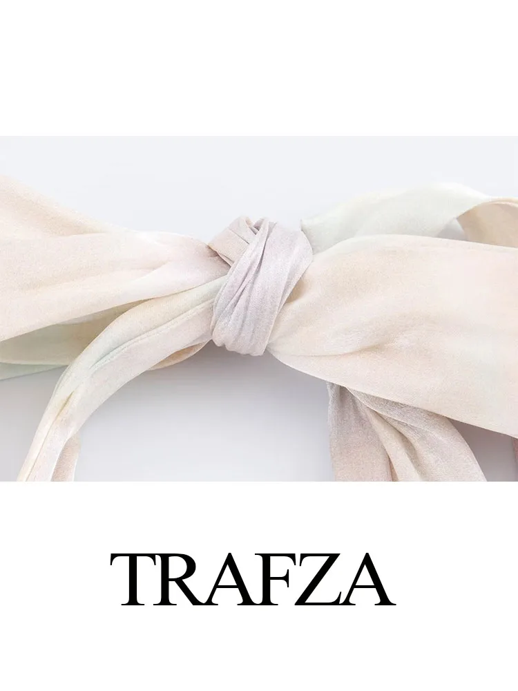 Женское платье с открытой спиной и V-образным вырезом без рукавов