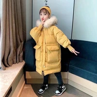 girls kids down coat jacket overcoat cotton 2022 charming plus thicken winter warm sports childrens clothing