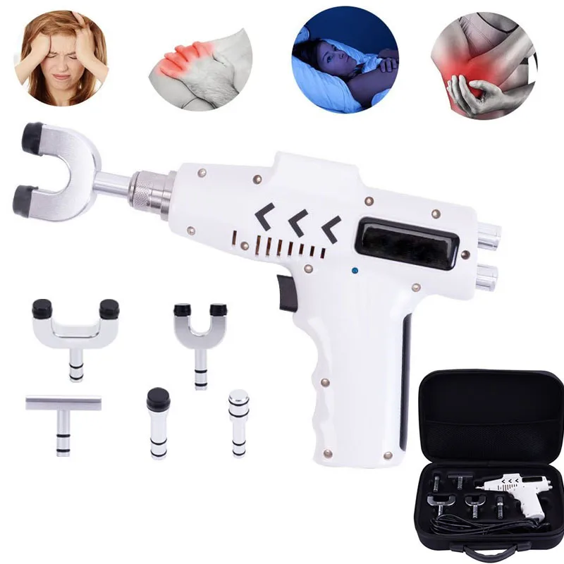 

750N 5 Head Chiropractic adjusting instrument adjustable intensity Spine Chiropractic Correction Gun Activator Cervical Massage