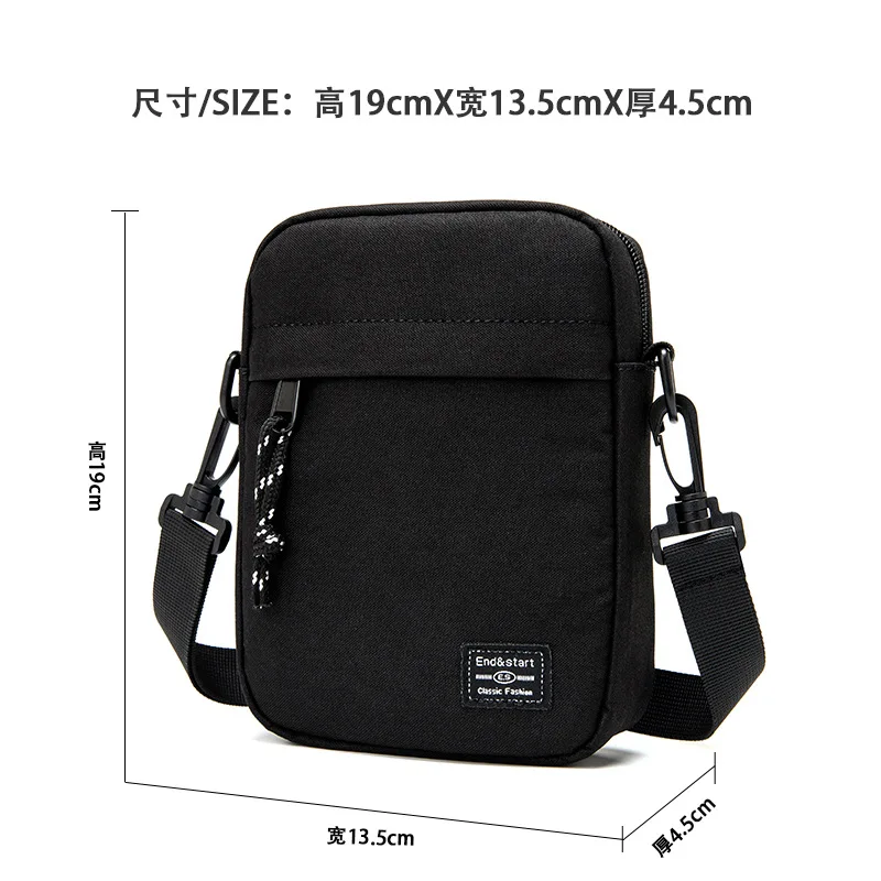 Men's Mini Bag, Lightweight Single Shoulder Crossbody Bag With Small Hanging Pouch And Trendy Brand Design Men's Bags