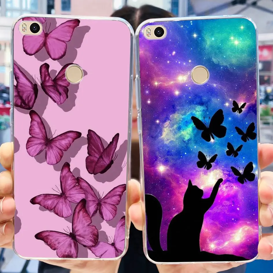 Чехол 6 44 дюйма для Xiaomi Mi Max 2 популярный мягкий прозрачный силиконовый чехол с