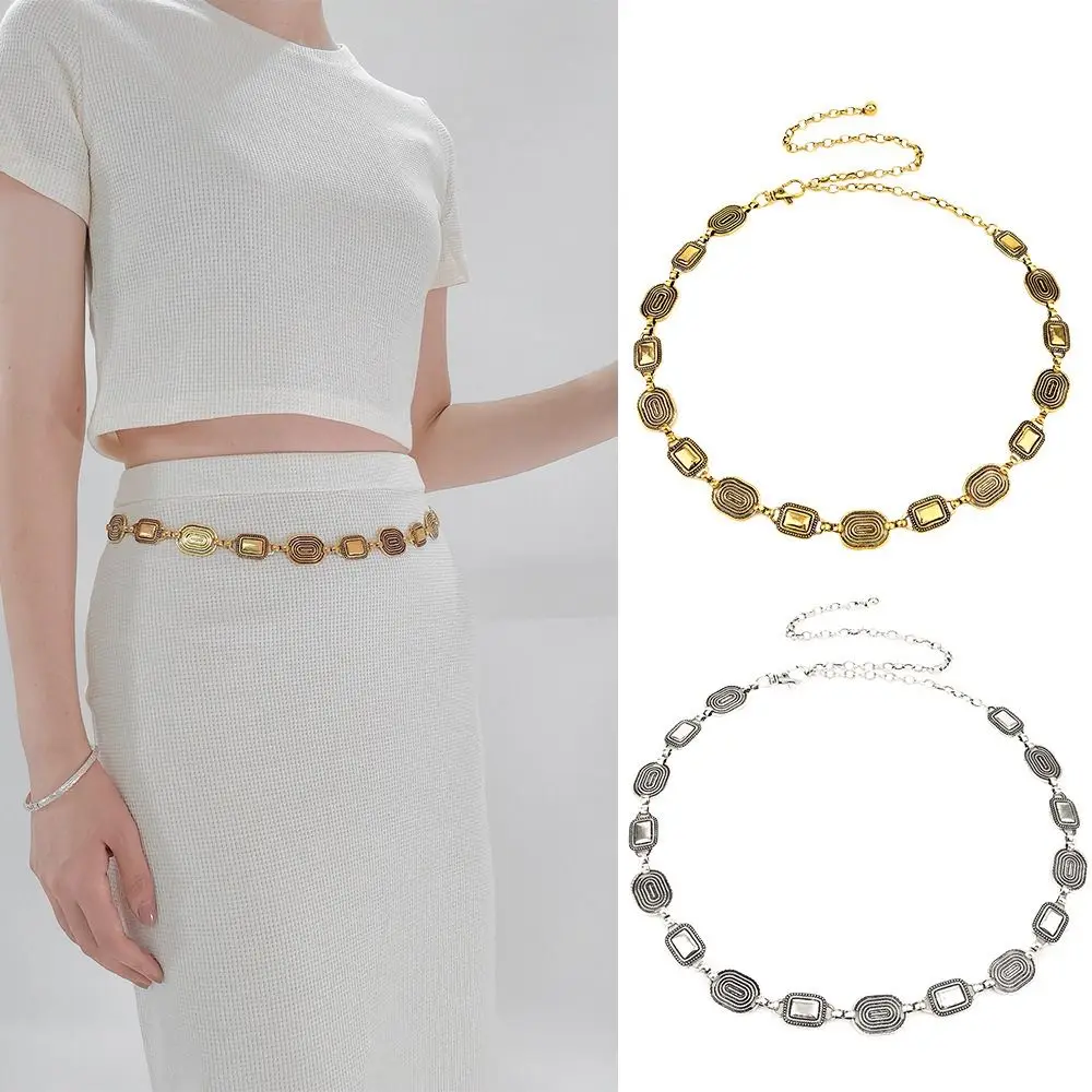 

Bohemia Waist Chain Belt Ins Style Versatile Punk Metal Chain Belt Thin Metal Chain Body Chain Belt Women Dresss Skirt