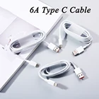 Кабель для Xiaomi 6A Тип C 1 м1,5 м2 м Turbo, шнур для быстрой зарядки для MI 11, 10, 9, 9T, CC9 Pro, Note 10 Lite, POCO X3, NFC, X2, M2, M3