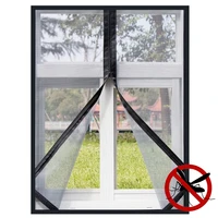 anti mosquito and anti insect screen window mesh zipper seal self adhesive mosquito net indoor invisible can be customized