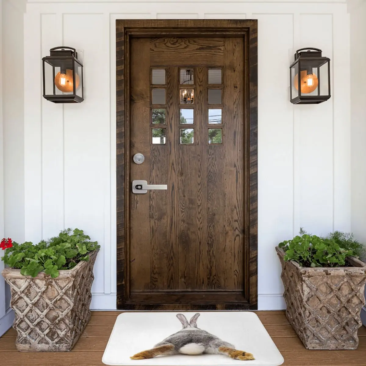 Коврик для ванной Просто расслабляющий кролик Декор 3D ковер коврик Дверной