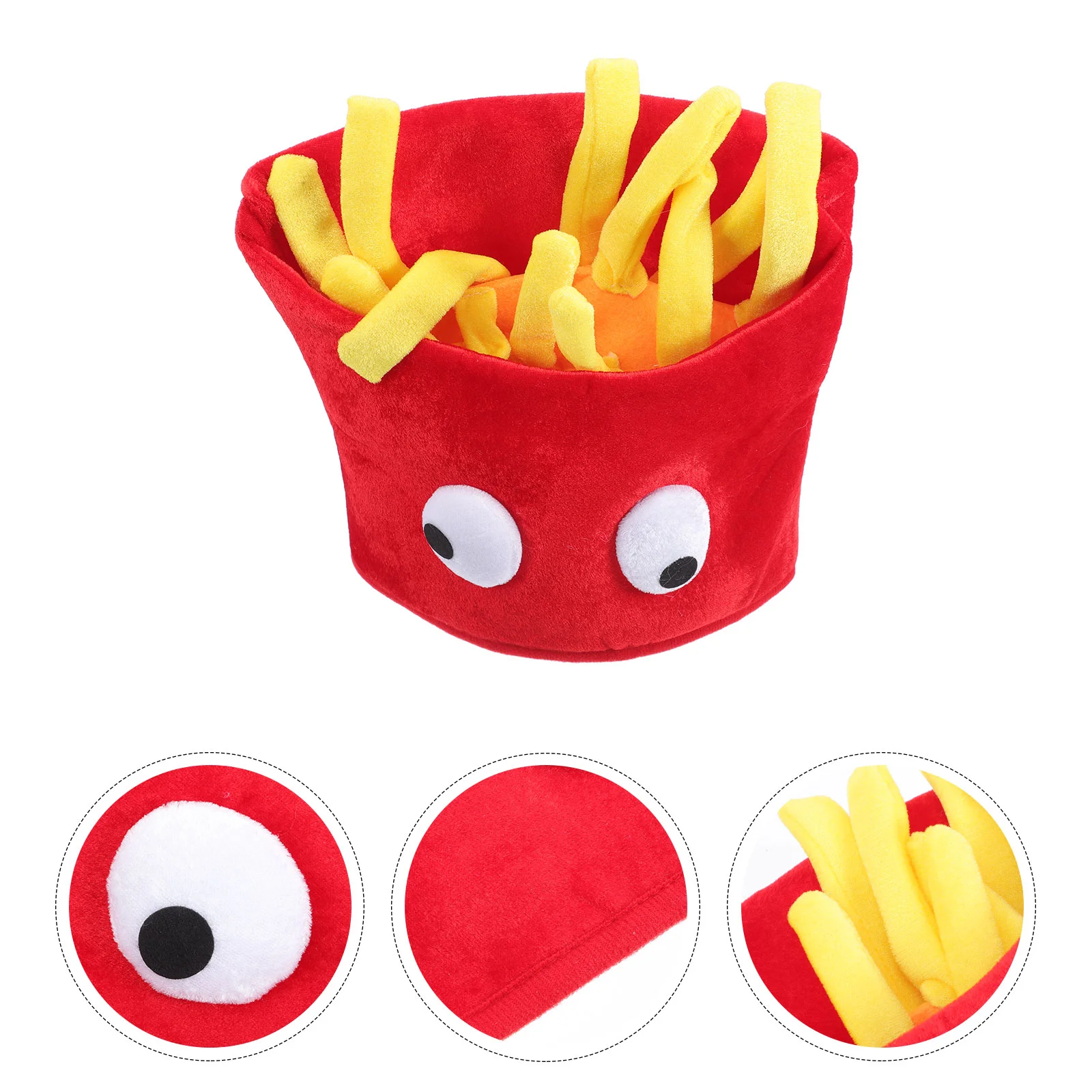 Шляпа забавная форма картофеля фри головные уборы косплей карнавальная шляпа