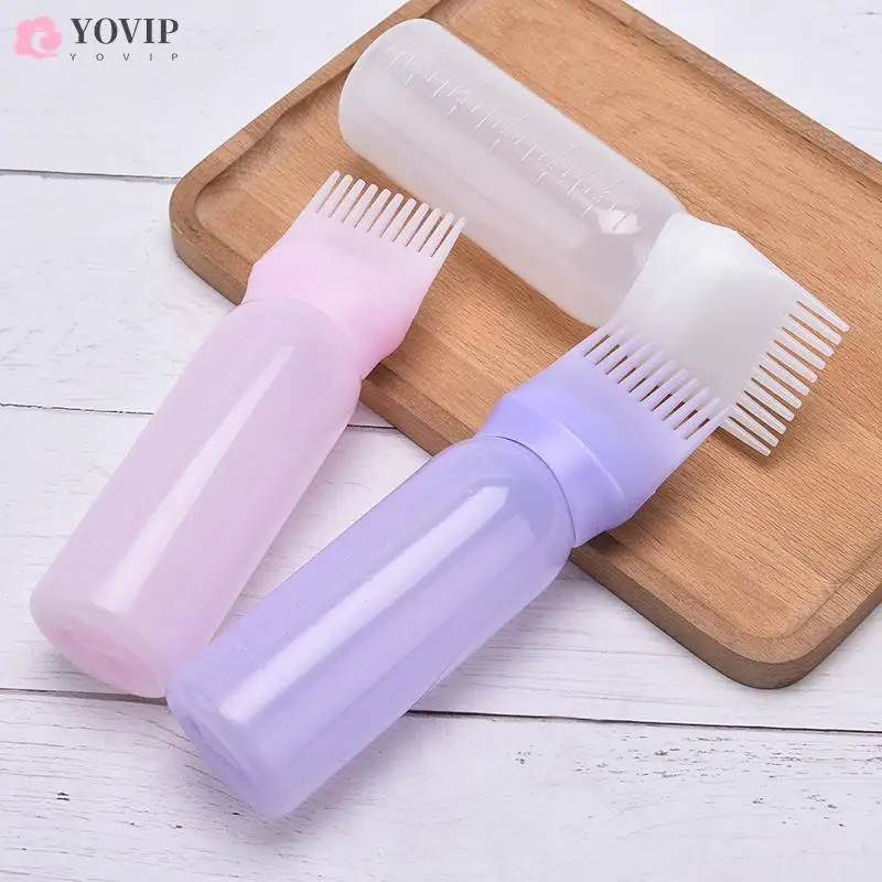 

3 Colors Hair Dye Applicator Brush Bottles Dyeing Shampoo Bottle Oil Comb Hair Dye Bottle Applicator Hair Coloring Styling Tool
