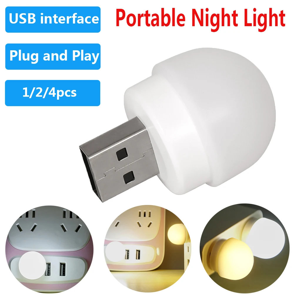 

Портативный мини-светильник в виде гриба с USB-разъемом, 1 Вт