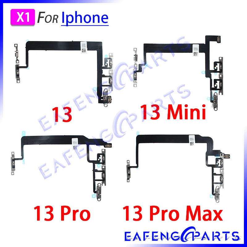 1 шт. кабель переключателя для IPhone 13Promax 13mini 13Pro включение и выключение громкости гибкий кабель с металлическим покрытием