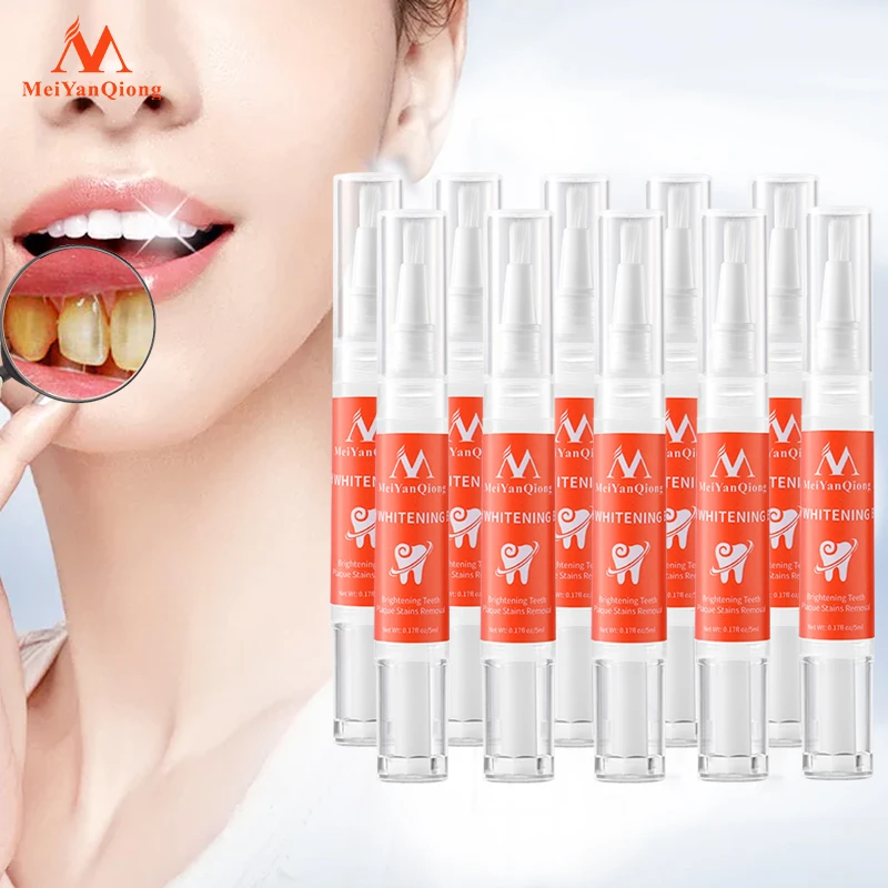 10pcs/lot Teeth Essence Whitening Teeth Cleaning Oral Hygiene Removes Dental Stains Increases Dental Gloss Protection Oral Teeth